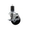 Service Caster 3.5'' SS Phenolic Swivel 1-5/8'' Expanding Stem Caster with Brake SCC-SSEX20S3514-PHS-TLB-158 - alternate 1